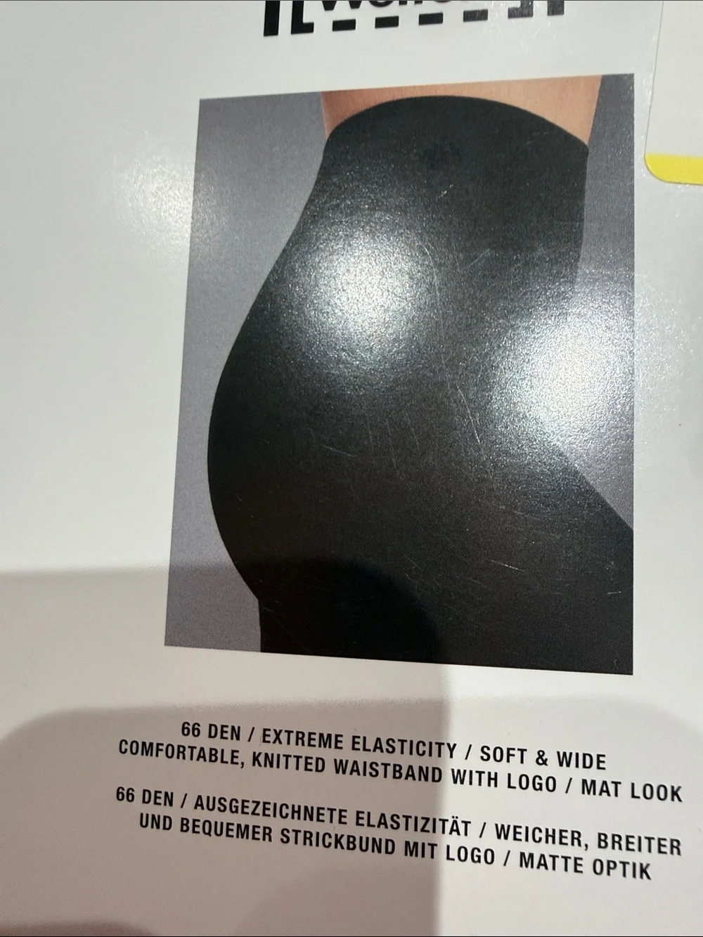 Wolford Black Velvet De Luxe 66 Tights - Smooth Opaque Hosiery